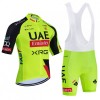 Set Fietsshirt + Korte Koersbroek 2026 UAE TEAM EMIRATES XRG Geel