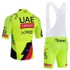 Set Fietsshirt + Korte Koersbroek 2026 UAE TEAM EMIRATES XRG Geel