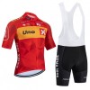 Set Fietsshirt + Korte Koersbroek 2026 Uno-X Mobility Rood