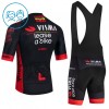 Set Fietsshirt + Korte Koersbroek 2026 Visma Lease A Bike Zwart Kids