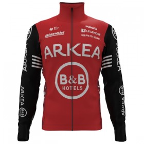 Set Fietsshirt Lange Mouw + Lange Koersbroek 2025 Arkea-B B Hotels Rood