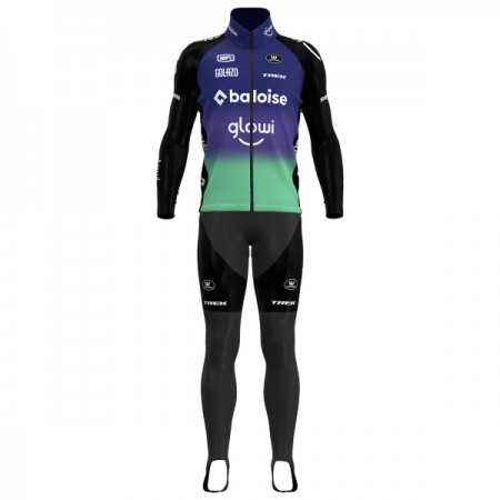 Set Fietsshirt Lange Mouw + Lange Koersbroek 2025 Baloise Glowi Lions Groente