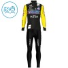 Set Fietsshirt Lange Mouw + Lange Koersbroek 2025 Solution Tech Vini Fantini Zwart Kids
