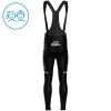 Set Fietsshirt Lange Mouw + Lange Koersbroek 2025 Solution Tech Vini Fantini Zwart Kids
