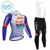 Set Fietsshirt Lange Mouw + Lange Koersbroek 2026 BORA-Hansgrohe Bull Rood Wit Kids