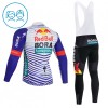 Set Fietsshirt Lange Mouw + Lange Koersbroek 2026 BORA-Hansgrohe Bull Rood Wit Kids