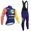 Set Fietsshirt Lange Mouw + Lange Koersbroek 2026 Lidl-Trek Blauw
