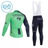 Set Fietsshirt Lange Mouw + Lange Koersbroek 2026 Orbea Factory Groente Kids