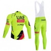 Set Fietsshirt Lange Mouw + Lange Koersbroek 2026 UAE TEAM EMIRATES XRG Geel