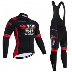 Set Fietsshirt Lange Mouw + Lange Koersbroek 2026 Visma Lease A Bike Zwart
