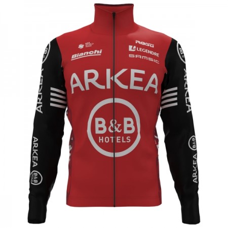 Wielershirt 2025 Arkea-B B Hotels Lange Mouw Rood