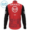 Wielershirt 2025 Arkea-B B Hotels Lange Mouw Rood Kids