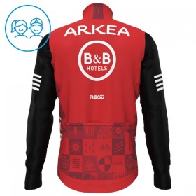 Wielershirt 2025 Arkea-B B Hotels Lange Mouw Rood Kids