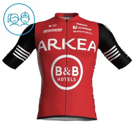 Wielershirt 2025 Arkea-B B Hotels Rood Kids