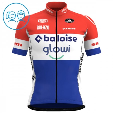 Wielershirt 2025 Baloise Glowi Lions Blauw Kids