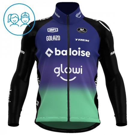 Wielershirt 2025 Baloise Glowi Lions Lange Mouw Groente Kids