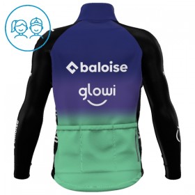 Wielershirt 2025 Baloise Glowi Lions Lange Mouw Groente Kids