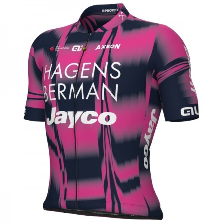Wielershirt 2025 Hagens Berman Jayco Roze