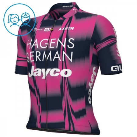 Wielershirt 2025 Hagens Berman Jayco Roze Kids