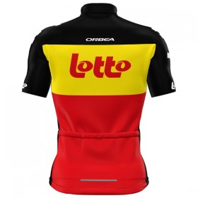Wielershirt 2025 Lotto Belgisch Kampioenschap Rood