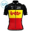 Wielershirt 2025 Lotto Belgisch Kampioenschap Rood Kids