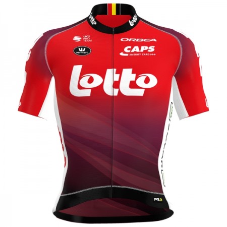Wielershirt 2025 Lotto Rood