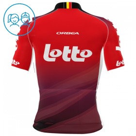 Wielershirt 2025 Lotto Rood Kids