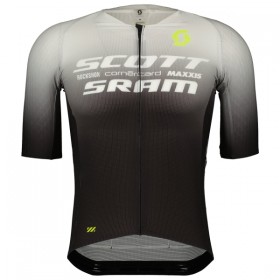 Wielershirt 2025 Scott Sram Zwart