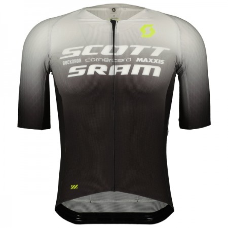Wielershirt 2025 Scott Sram Zwart