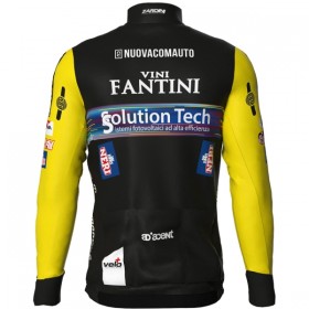 Wielershirt 2025 Solution Tech Vini Fantini Lange Mouw Zwart