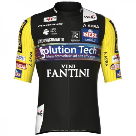 Wielershirt 2025 Solution Tech Vini Fantini Zwart