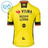 Wielershirt 2025 Visma Lease A Bike Belgisch Kampioenschap Geel Kids