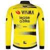 Wielershirt 2025 Visma Lease A Bike Lange Mouw Geel