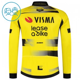 Wielershirt 2025 Visma Lease A Bike Lange Mouw Geel Kids