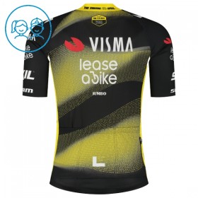Wielershirt 2025 Visma Lease A Bike Zwart Kids