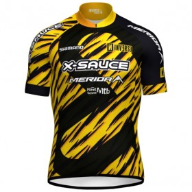 Wielershirt 2025 X-Sauce Factory Team Zwart