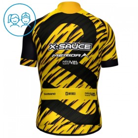 Wielershirt 2025 X-Sauce Factory Team Zwart Kids