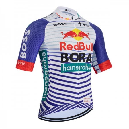 Wielershirt 2026 BORA-Hansgrohe Bull Rood Wit