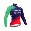 Wielershirt 2026 Decathlon CMA CGM Lange Mouw Blauw