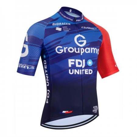 Wielershirt 2026 Groupama FDJ Blauw