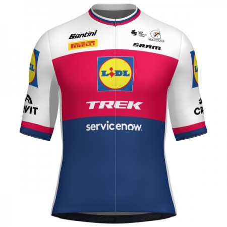 Wielershirt 2026 Lidl-Trek Czech Champion Blauw