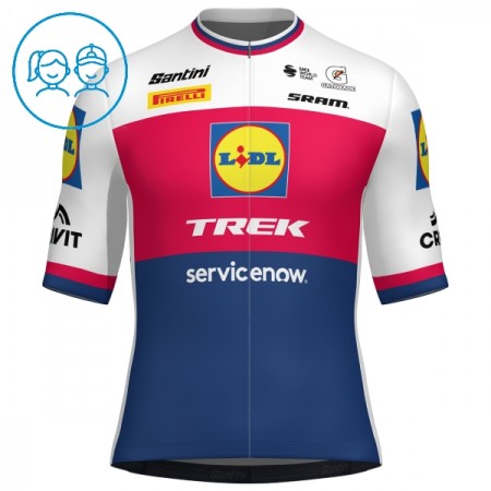 Wielershirt 2026 Lidl-Trek Czech Champion Blauw Kids