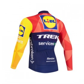 Wielershirt 2026 Lidl-Trek Lange Mouw Blauw