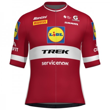 Wielershirt 2026 Lidl-Trek Latvian Champion Rood