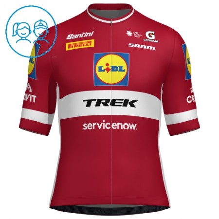 Wielershirt 2026 Lidl-Trek Latvian Champion Rood Kids