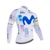 Wielershirt 2026 Movistar Team Lange Mouw Wit
