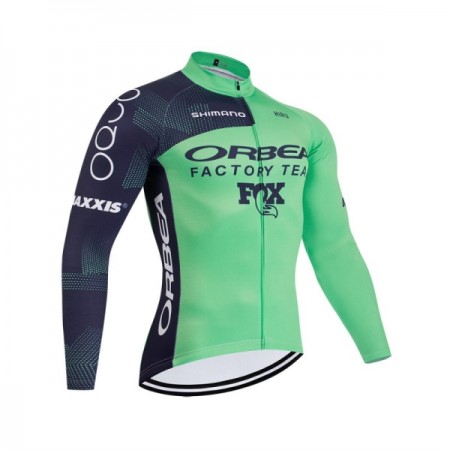 Wielershirt 2026 Orbea Factory Lange Mouw Groente