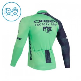 Wielershirt 2026 Orbea Factory Lange Mouw Groente Kids
