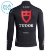 Wielershirt 2026 Tudor Pro Cycling Team Lange Mouw Zwart Kids