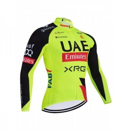 Wielershirt 2026 UAE TEAM EMIRATES XRG Lange Mouw Geel
